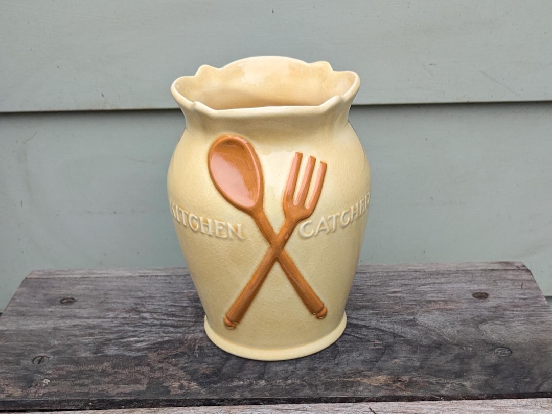 Etsy Vintage Ceramic Kitchen Utensil Holder