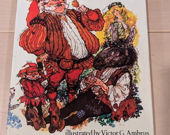 Vintage Shakespeare Book, 1976 First Edition Favorite Tales From Shakespeare By Bernard Miles, Illustrations By Victor Ambrus