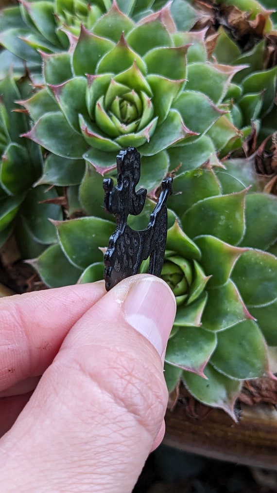 Vintage 1950s French Black Poodle Metal Pin - image 5