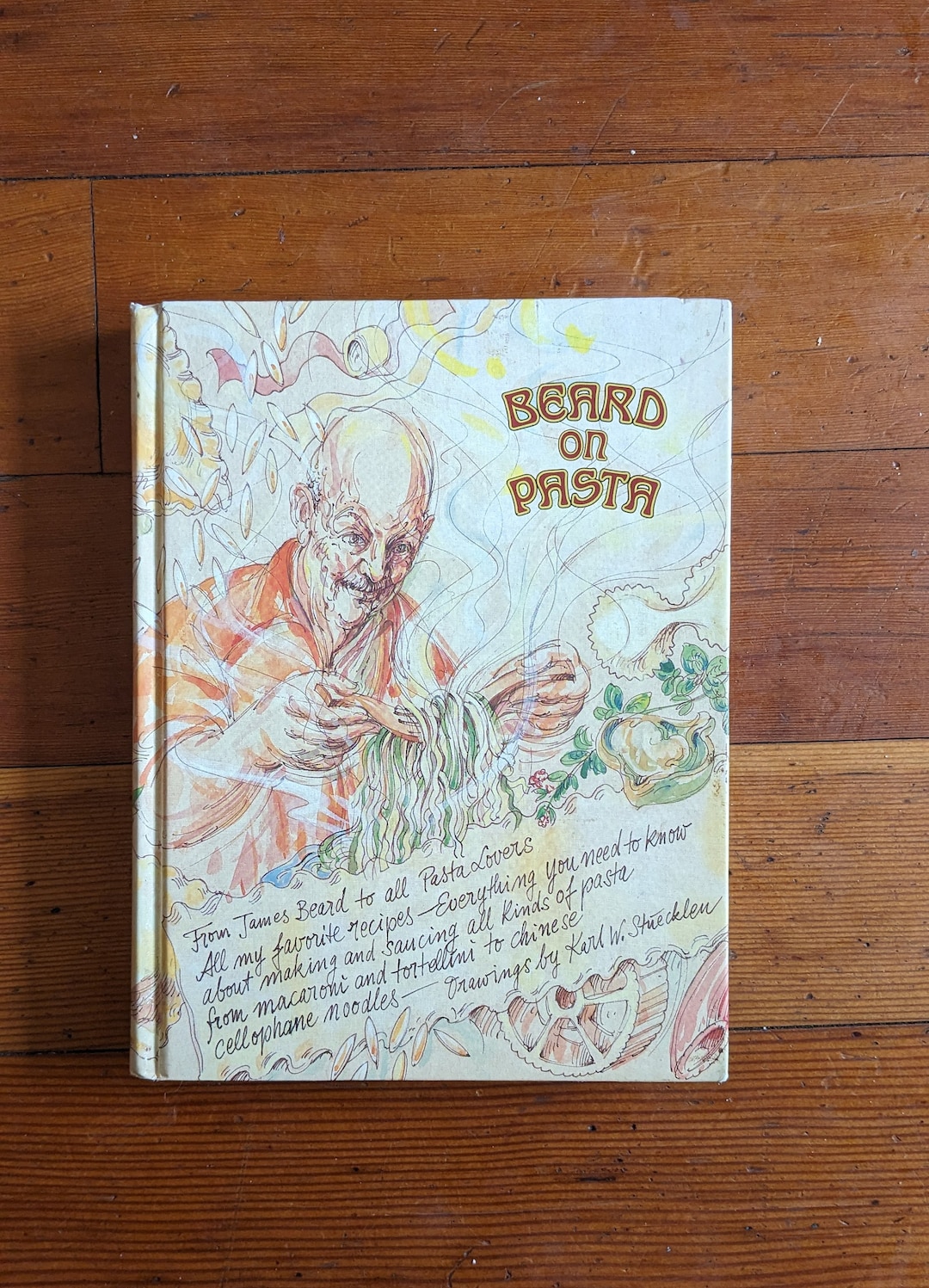 Vintage 1983 Beard on Pasta by James Beard, Hardback Cookbook, Pasta