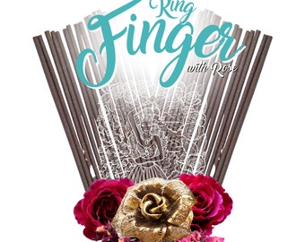Ring Finger Incense – 25 Pack with Rose Incense Sticks for Love & Passion Romance Magick - Meditation Prayer and Spirituality