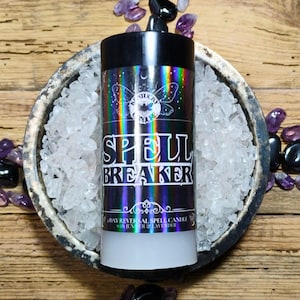 Spell Breaker Spell Candle - 2x4 Double Action for Reversal Candle Magic - Spells & Witchcraft for Anti Evil Eye, Cleansing, Protection