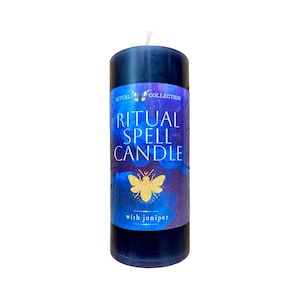 Black Ritual Candle – Protection, Evil Eye, Reverse Curse Spell Pillar (2x4 Inch)