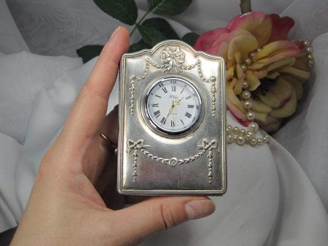 R. Carr Sterling Silver Clock - Etsy
