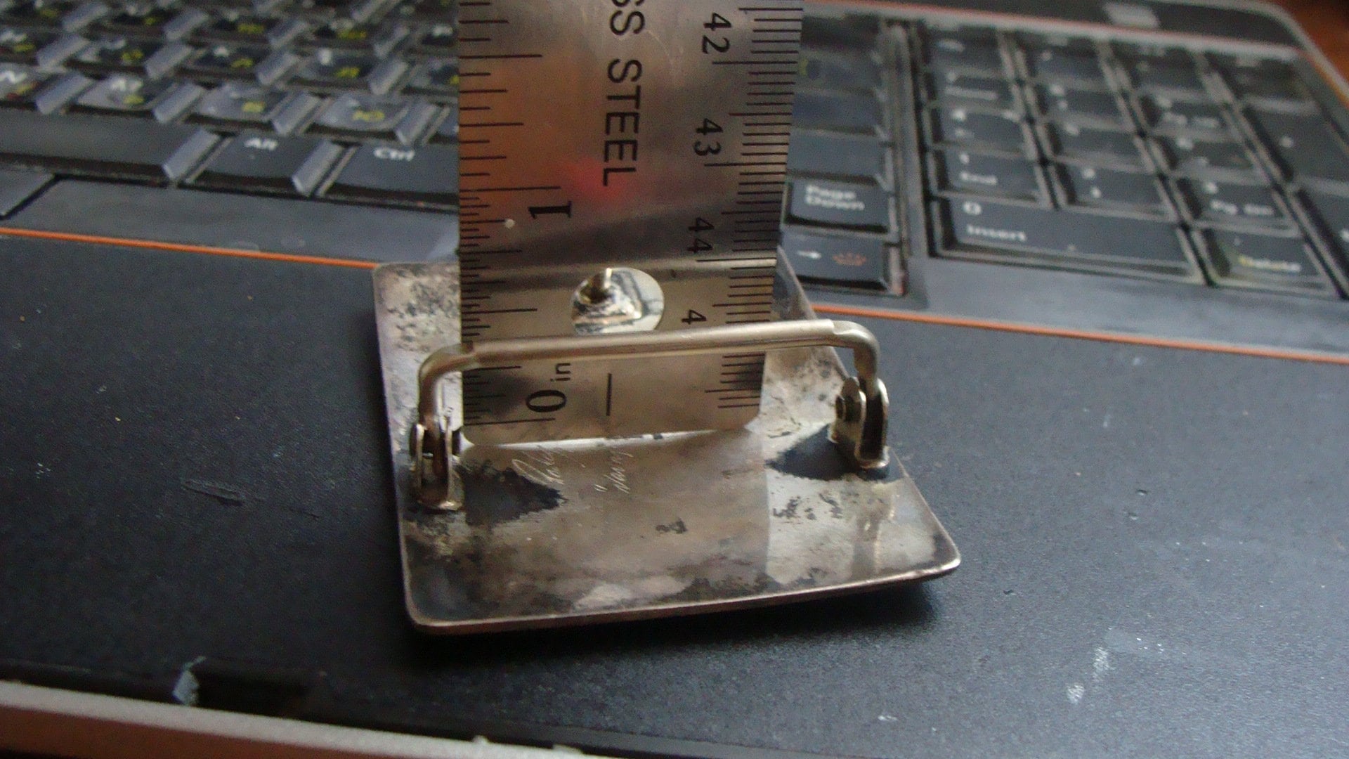 Vintage Navajo Sterling Gürtelschnalle, Native American Sterling