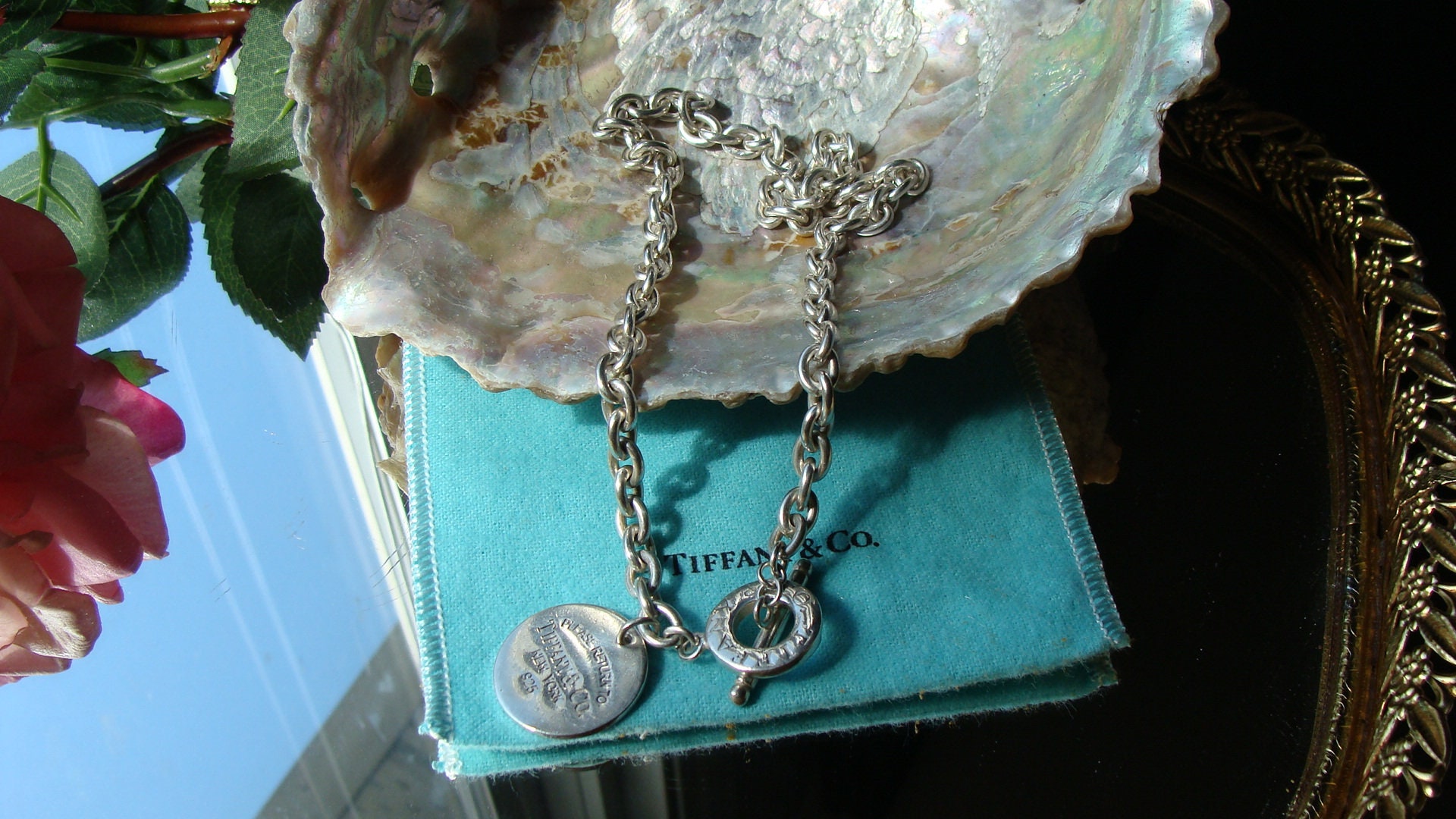 Authentic Tiffany & Co Necklace, Tiffany Heart Pendant