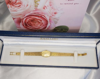 Vintage Omega Gold Watch, Rare 18K Yellow Gold OMEGA DE VILLE Swiss Made Wristwatch, 1969 Omega Gold Wrist Watch for Women, S15