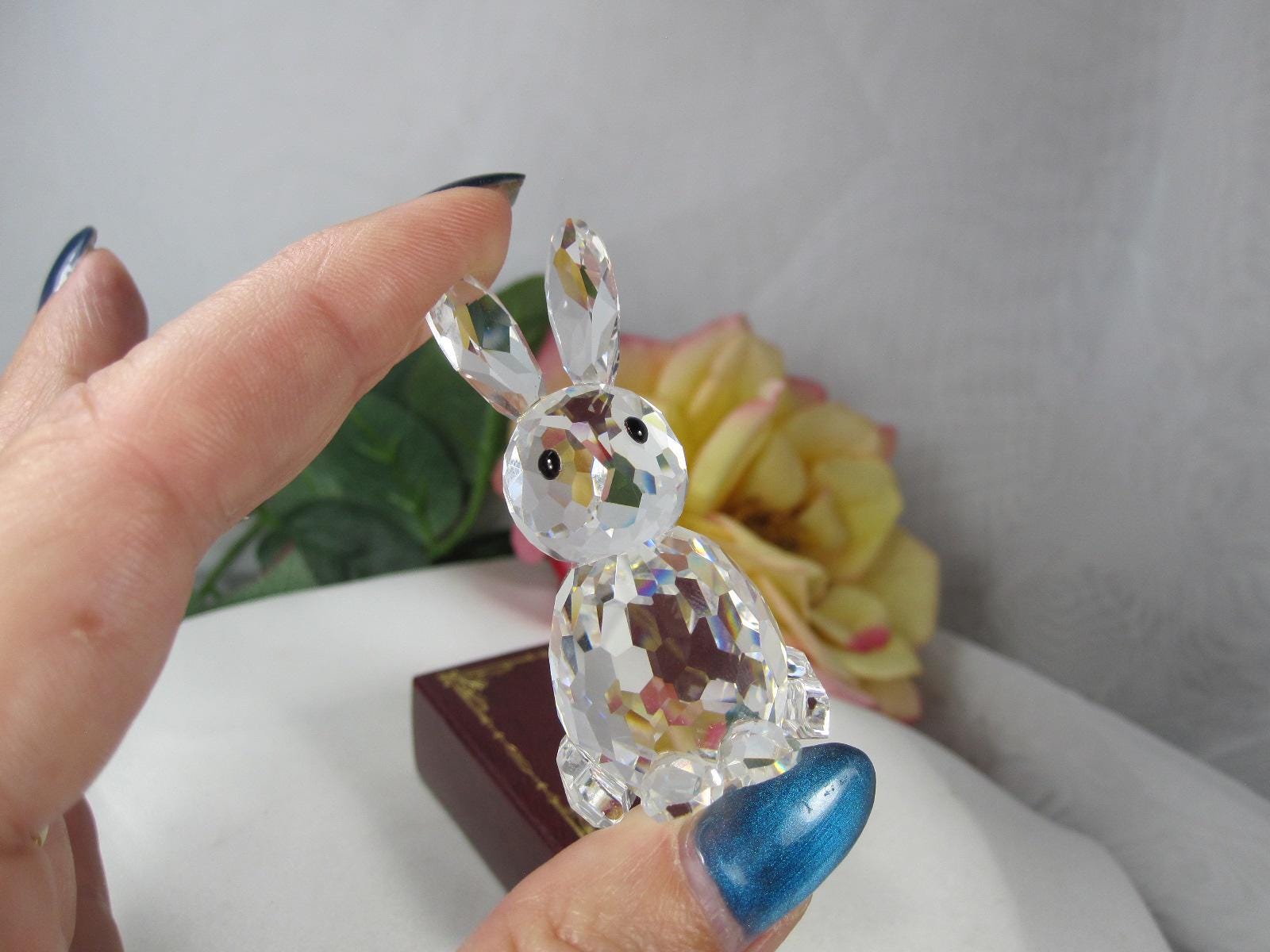 Swarovski Rabbit Figurines - Etsy