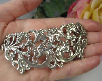 Samuel Jacob London Sterling Silver Belt Buckle, 1922 Antique, TB191