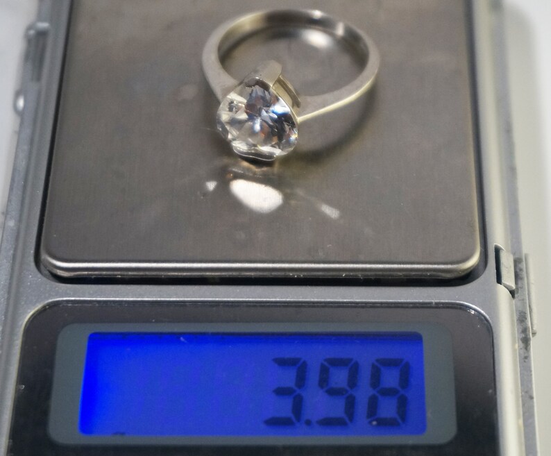 engagement ring 925 Heart silver 925 ring with zirconia and onyx rhinestones Elegant Vintage