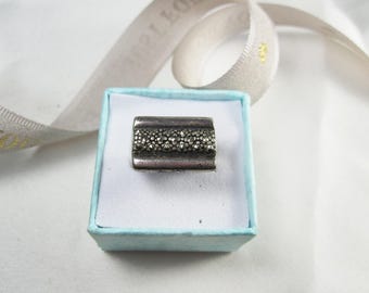Anello vintage in marcasite Art Déco, anello in argento sterling, anello elegante, anello in marcasite in argento sterling 925, regalo per lei, 107