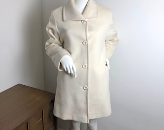 Size 38EU Suit Jacket Tweed Dress Jacket ITALIAN WOOLBLEND PEACOAT Jacket Has Lining