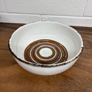 Stonehenge Midwinter Earth Serving Bowl, Mid Century Modern Stoneware
