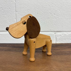 Hans Bølling Denmark Oscar Wooden Dog Figurine, Torben Orskov & Co. 1950’s
