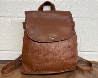 Navy XL Vintage Coach Travel Backpack Weekender Carry on  display picture 1