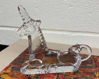 Bertil Vallien for Kosta Boda Art Glass Unicorn