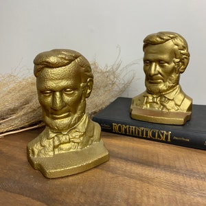 Abe Lincoln Buchstützen, Gusseisen, Academia