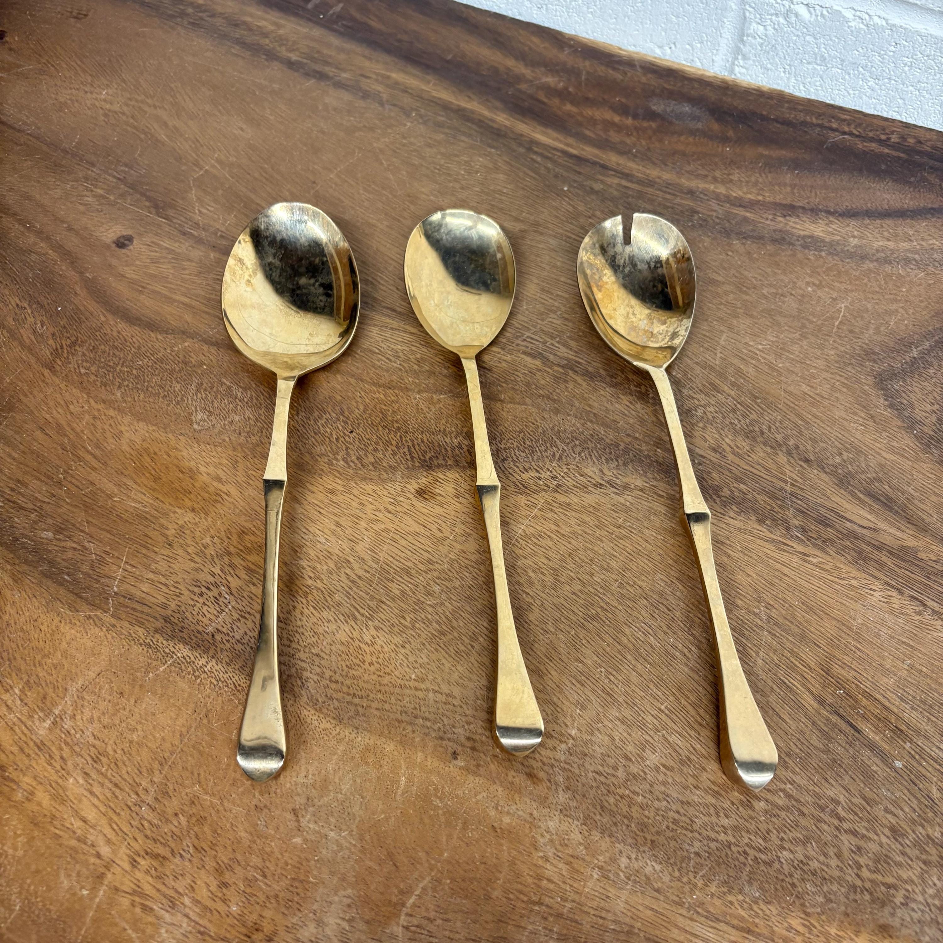 Thailand Solid Brass Flatware - Etsy