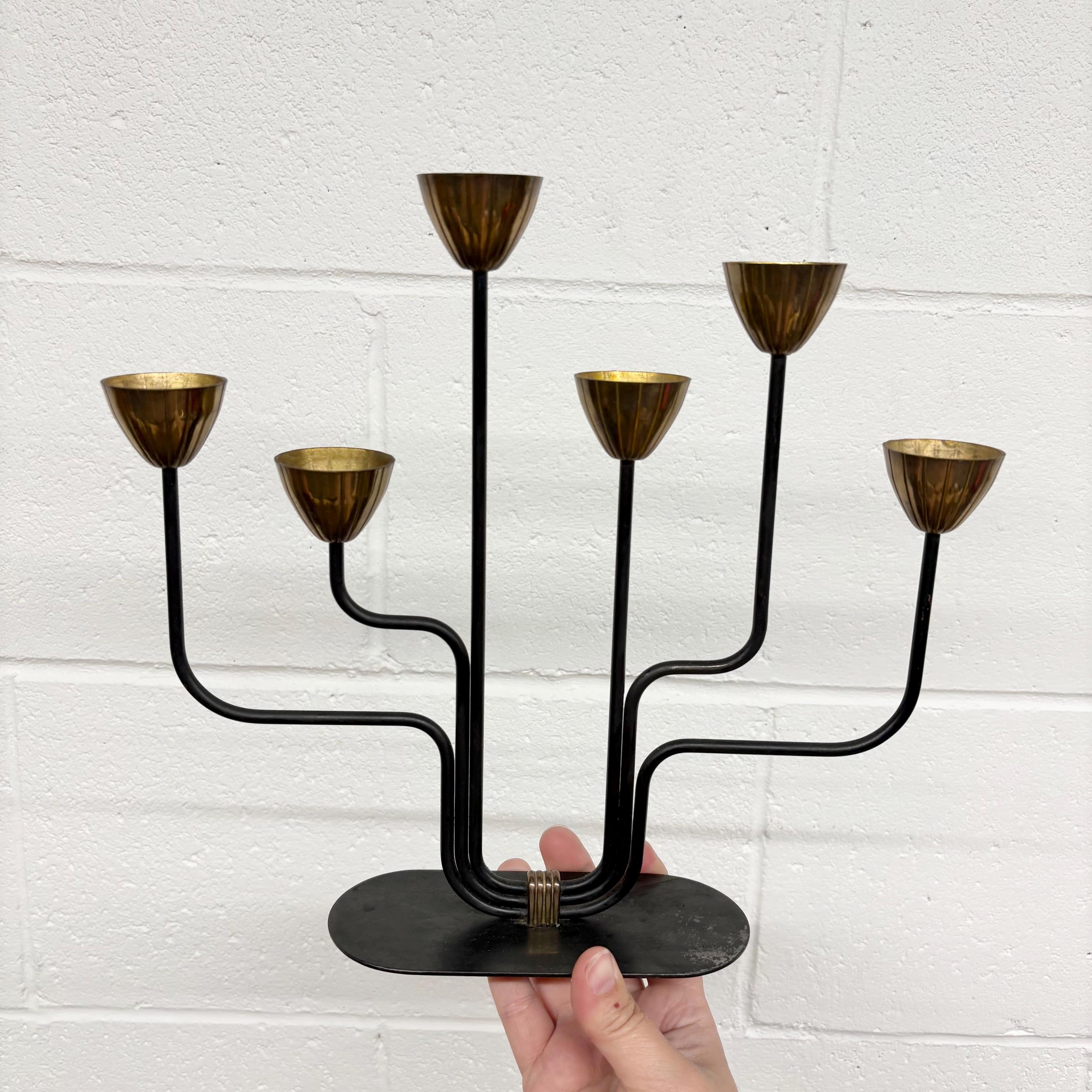 Ystad ll＊Candle stand＊・* Candleholder by Gunnar Ander for Ystad-Metall, 1950s for