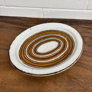 Stonehenge Midwinter Earth Serving Platter, Mid Century Modern Stoneware