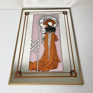 Au Quartier Latin Printed Mirror, Art Nouveau Mirror - Etsy