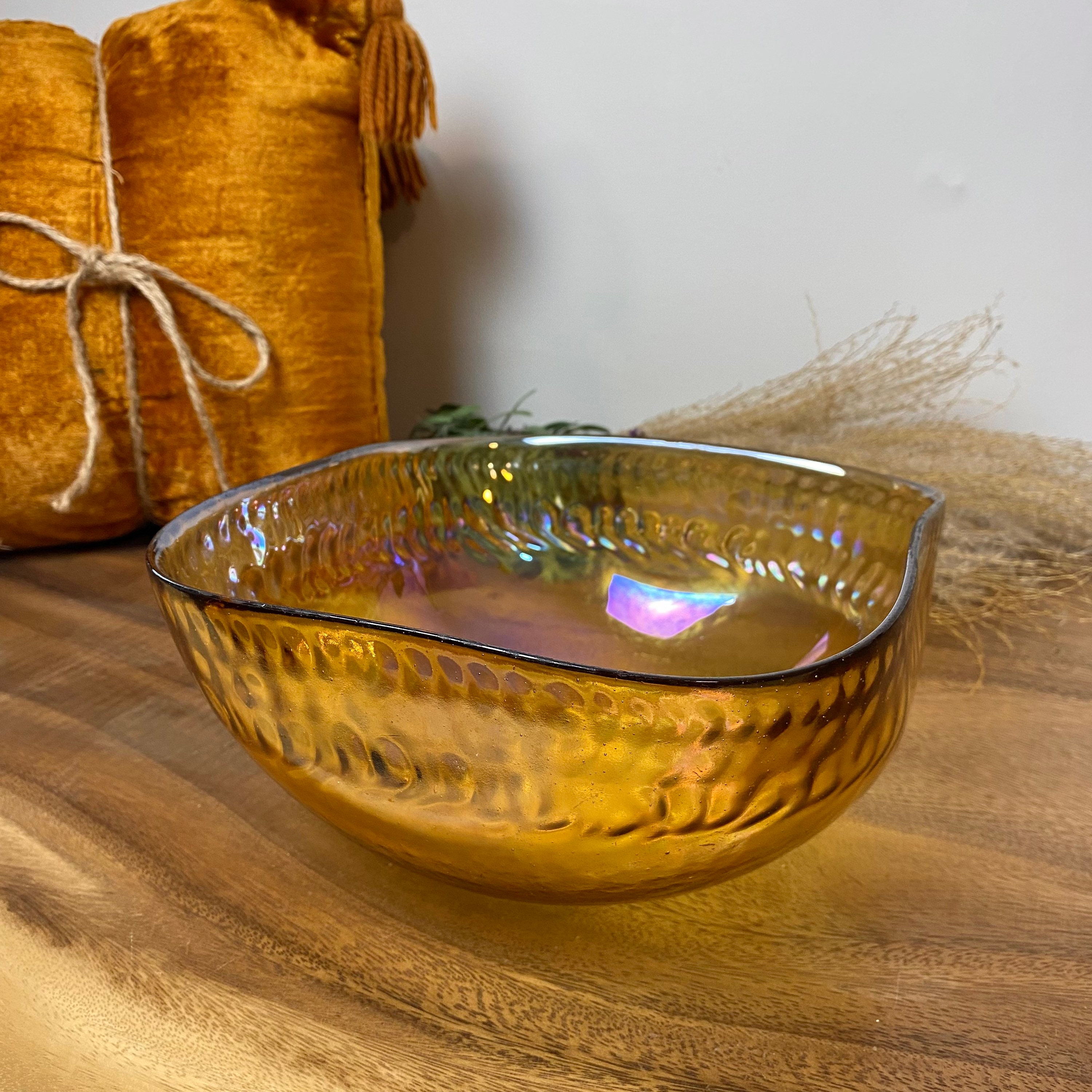 Bowls - Plates - Centerpieces Glass: 6 Sparrows Nest - Glass and Gold -  Original Murano Glass OMG