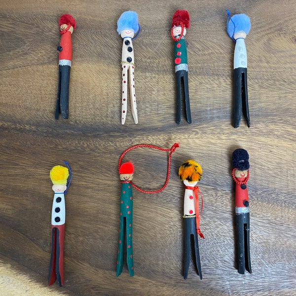 Clothespin Ornaments Etsy