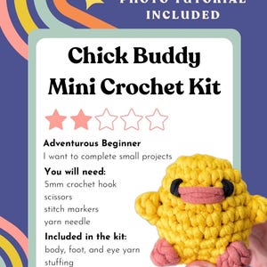 Chick Buddy Beginner Mini Crochet Kit