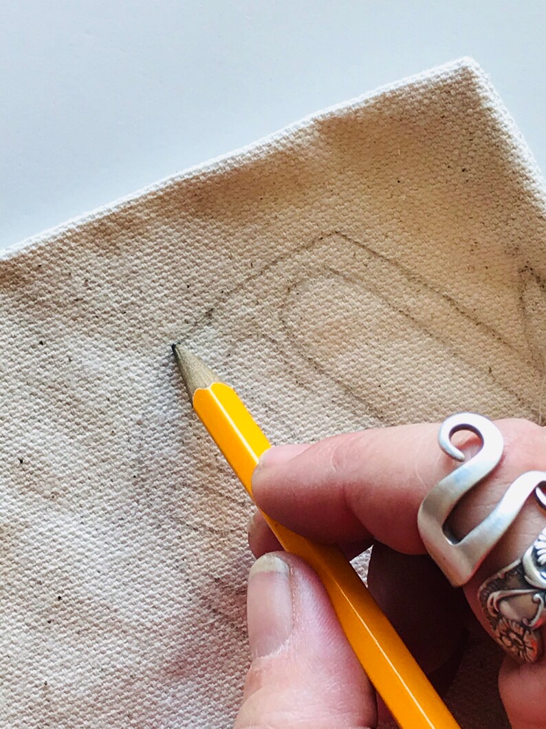 Felt by Number Kit Needle Felt on Canvas Bag Easy Art Kit Etsy