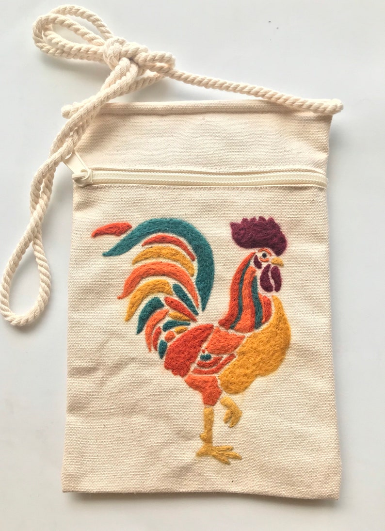 Felt by Number Kit Needle Felt on Canvas Bag Easy Art Kit Etsy