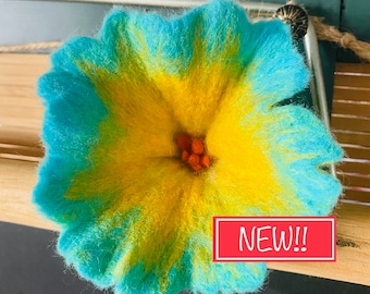 Wet Felting Kit: Easy Wool Felt Flower Kit, Beginner Wet Felting Craft, Makes 3 Beautiful Flowers