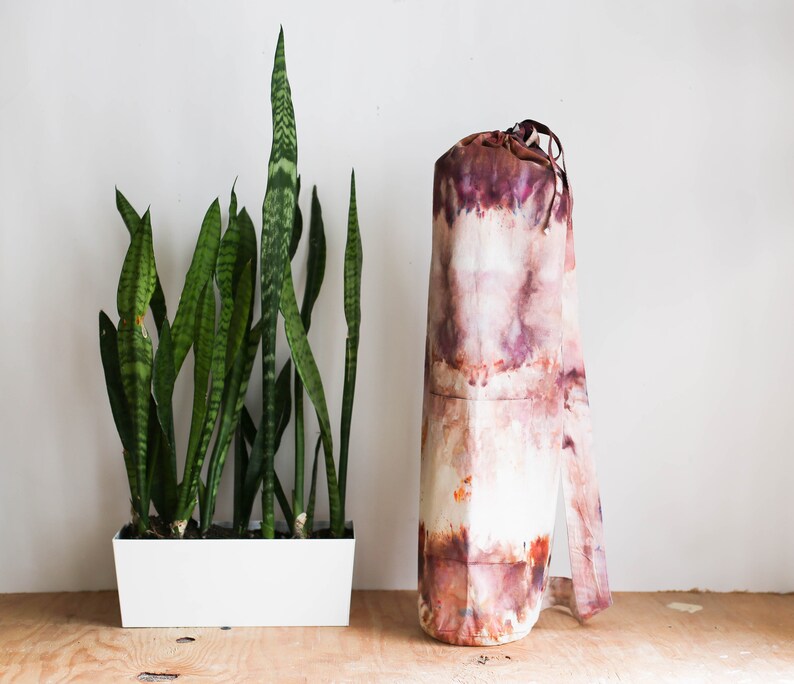Hand Dyed Bag Hand Dye Yoga Bag Yoga Mat Bag OAK Dyed Yoga Bag Pilates Bag Yoga Mat Carrier Yoga Yoga Bag Strap Yoga Bag Pocket