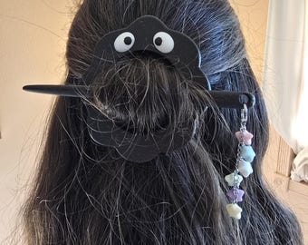 Dust Sprite Hair Stick | No-Tie Bun Holder with Pastel Star Charm