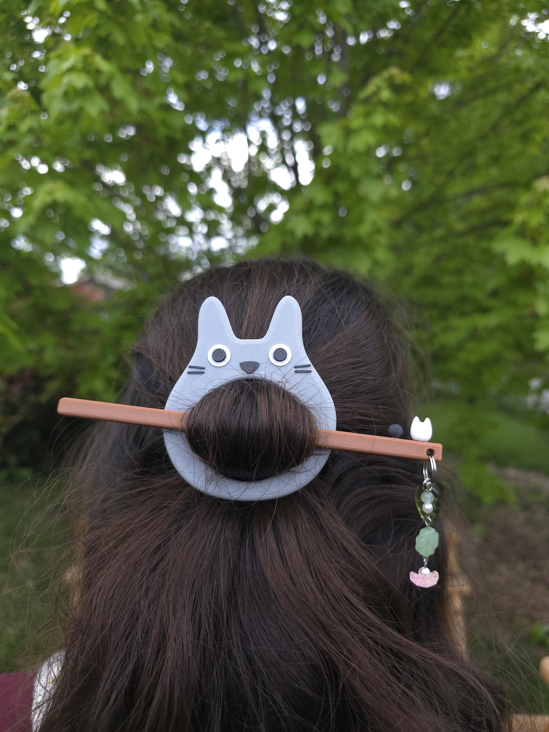 ♡ 3D Printed Totoro Hair Pin ♡