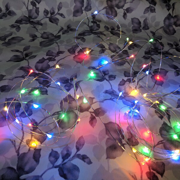 Phillips brand Fairy Lights~Multi-Color AND Warm White~50 LED 15.7 ft Micro Lights Multi-function with Timer