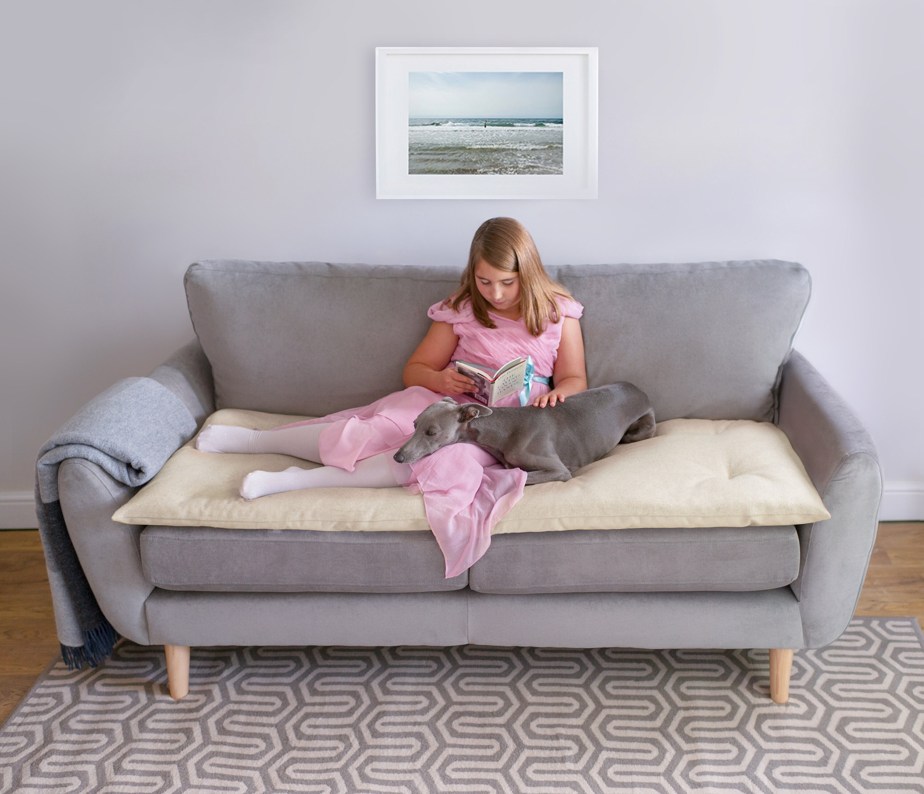 Haustier Möbelschutz in Ecru Wolle Haustier Couch Beschützer Etsy