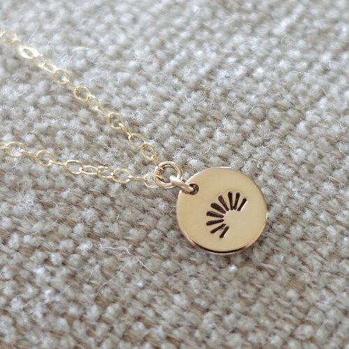You are my sunshine necklace 14k gold Clearance