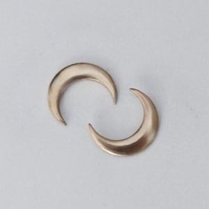 Crescent Moon Stud Earrings • Moon Phase Studs • Zodiac Earrings • Sterling Silver | Gold Filled Studs • Minimalist Studs • Dainty Everyday