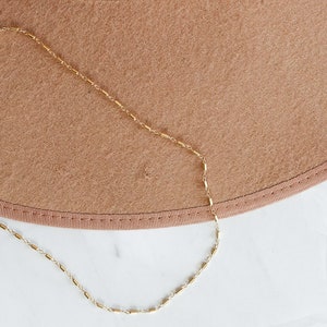 Dainty Layering Chain Tube Bead Chain Delicate Necklace Everyday Necklace Minimalist Necklace Sterling Silver or Gold Fill Choker zdjęcie 2