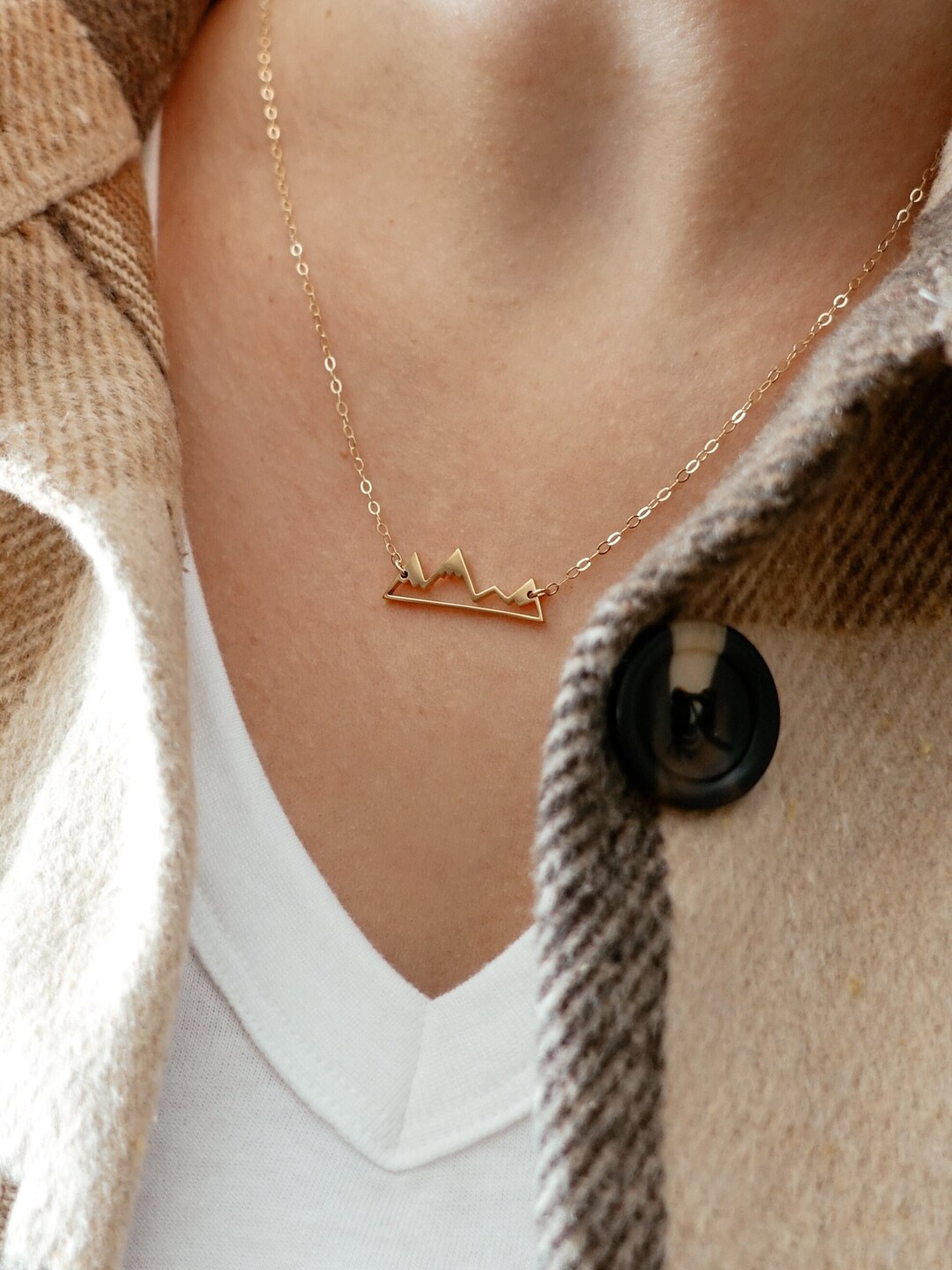 Dainty Snowy Mountain Top Necklaces Snowcap Mountain Jewelry Necklace 10pcs-N181