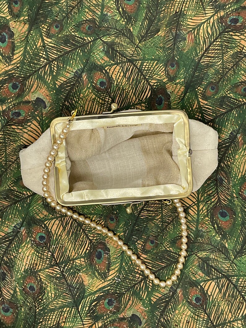 Communion Vintage Lace /& Raw Silk Purse Occasion Wedding