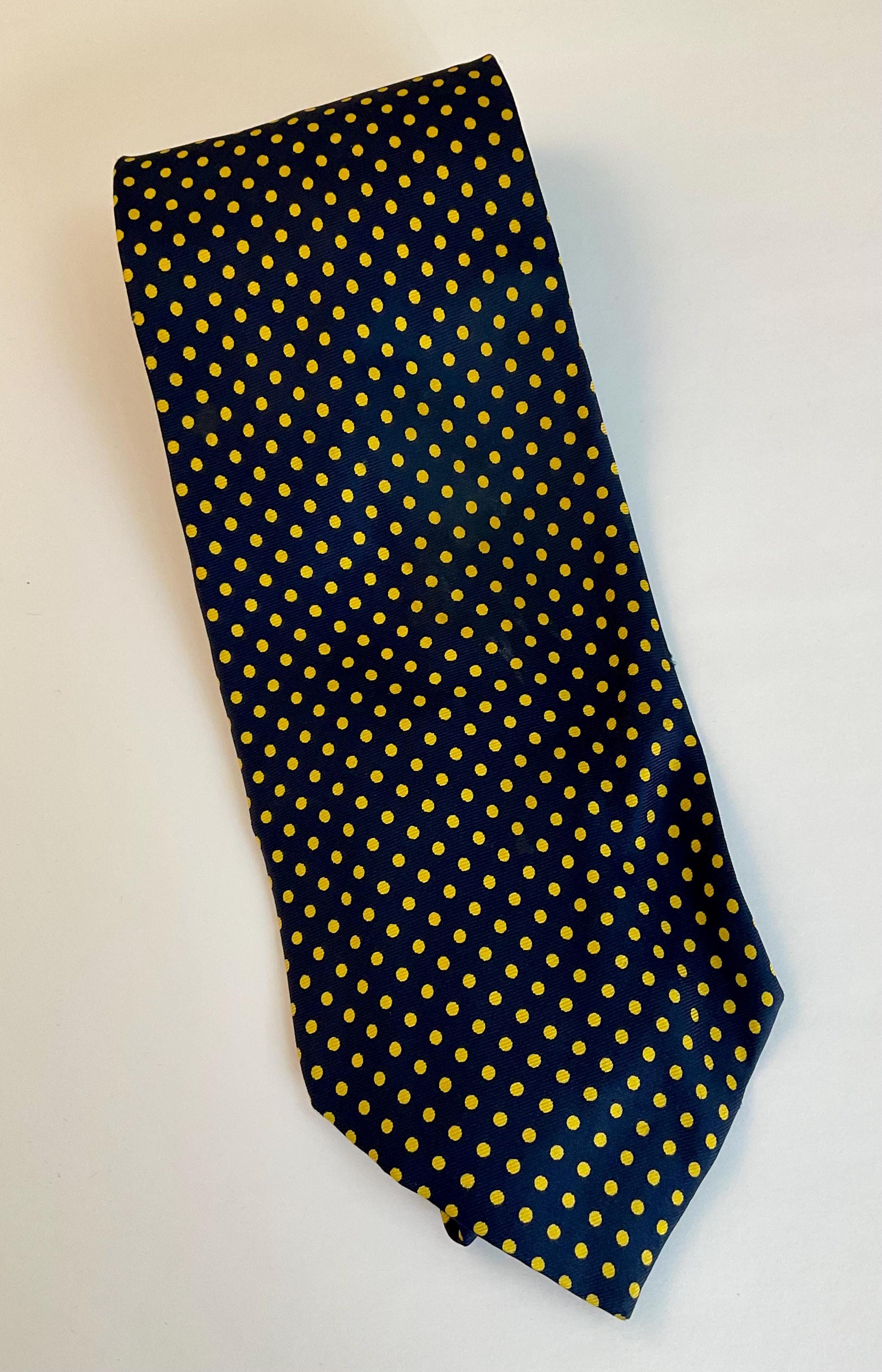 ヴィンテージ イヴ サンローラン スポッティ デザイナー シルク