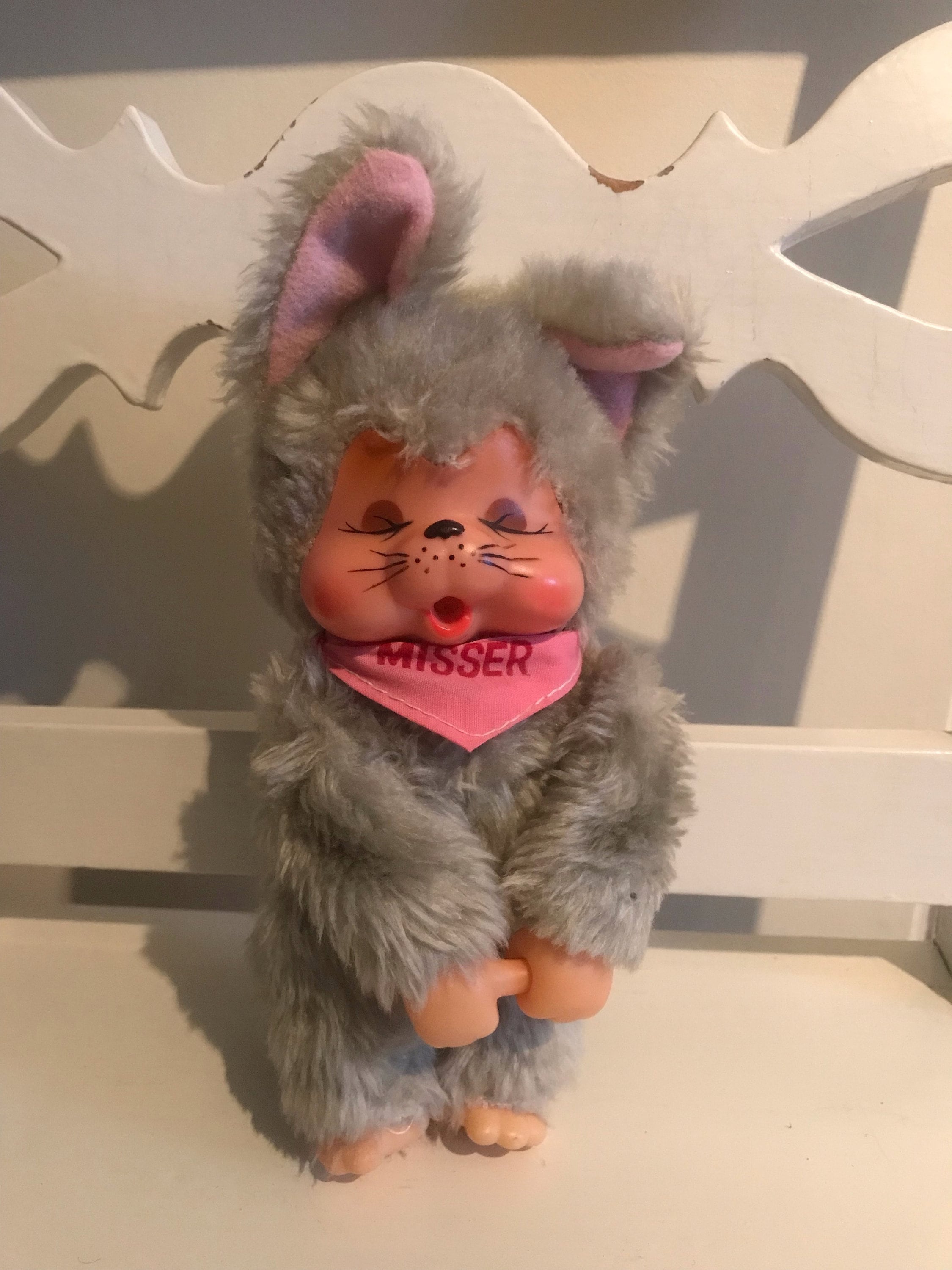 Cute Vintage Monchhichi Cat. Monchichi. Cat. Sucking Finger. Etsy