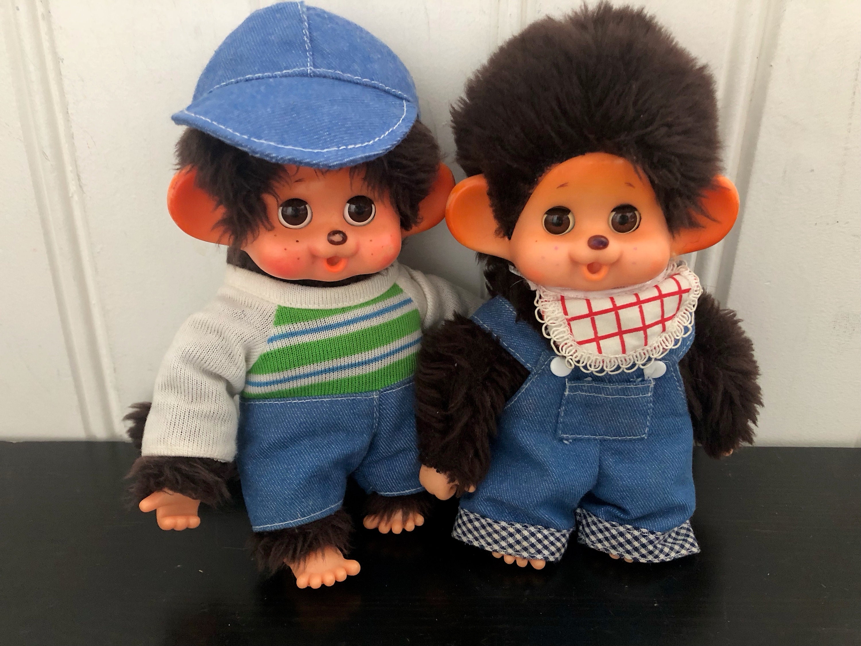 Vintage Twin Brothers Daisuke Toho Monchhichi, Monchichi