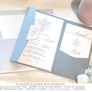 Snowflake Wedding Invitations, winter wedding, wedding invites, wedding invitation, winter
