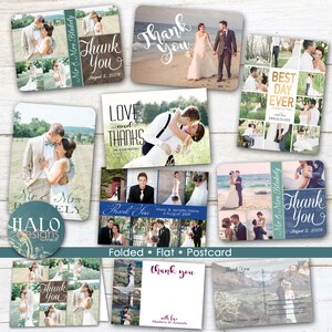 Wedding Thank You Postcard printable card image 5