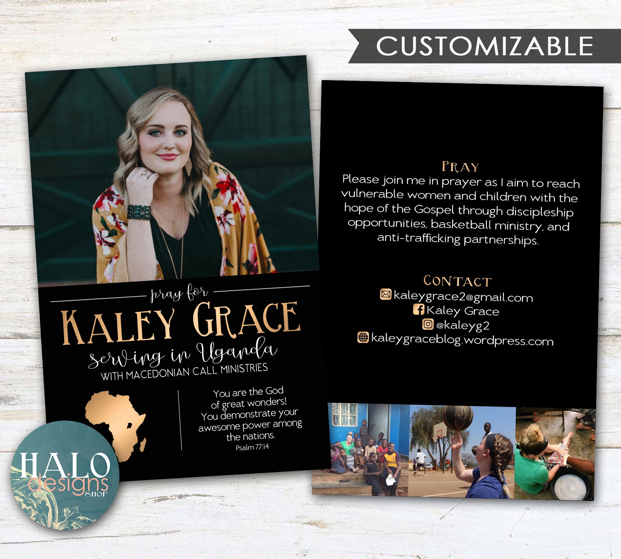 Custom Missionary Prayer Card, Christian Support Cards - Etsy