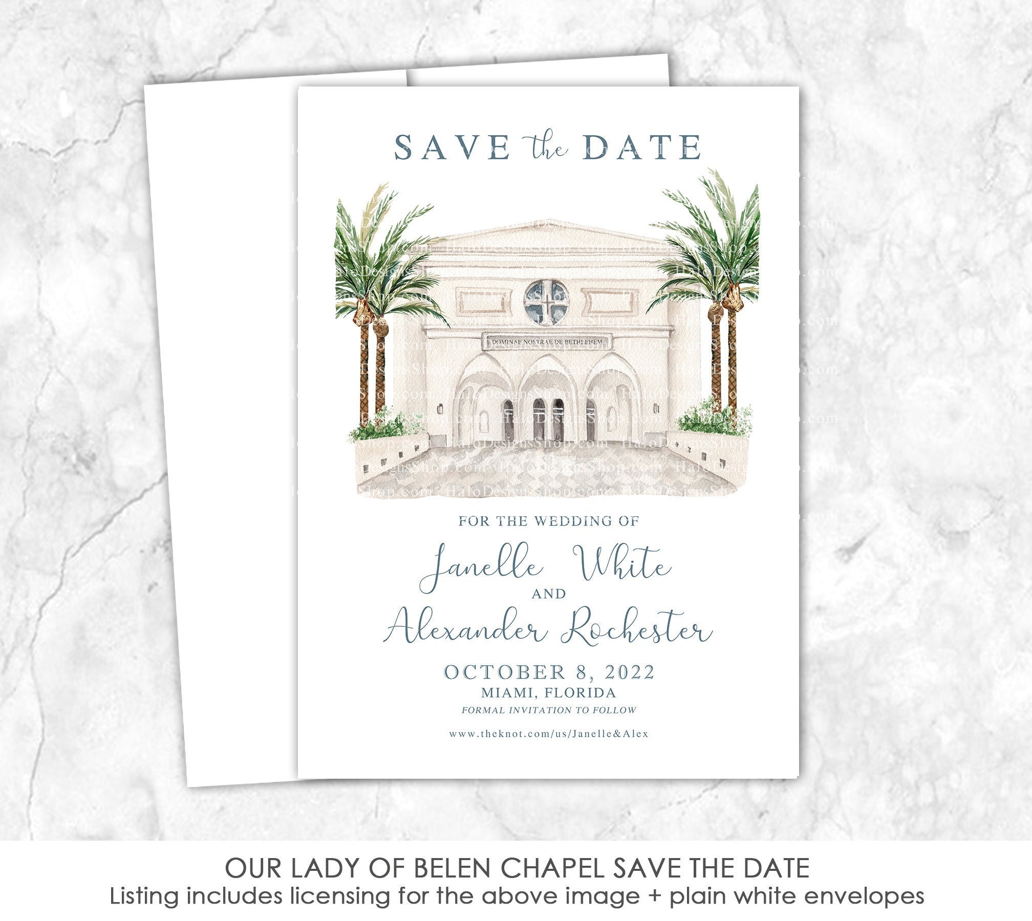Our Lady of Belen Chapel Save the Date Miami Estate Venue photo picture