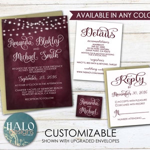 Save the Date, ANY COLOR, burgundy save the date, navy save the date, save the date, teal, plum, navy, image 4