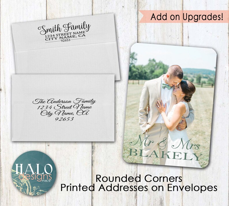 Wedding Thank You Postcard printable card image 4